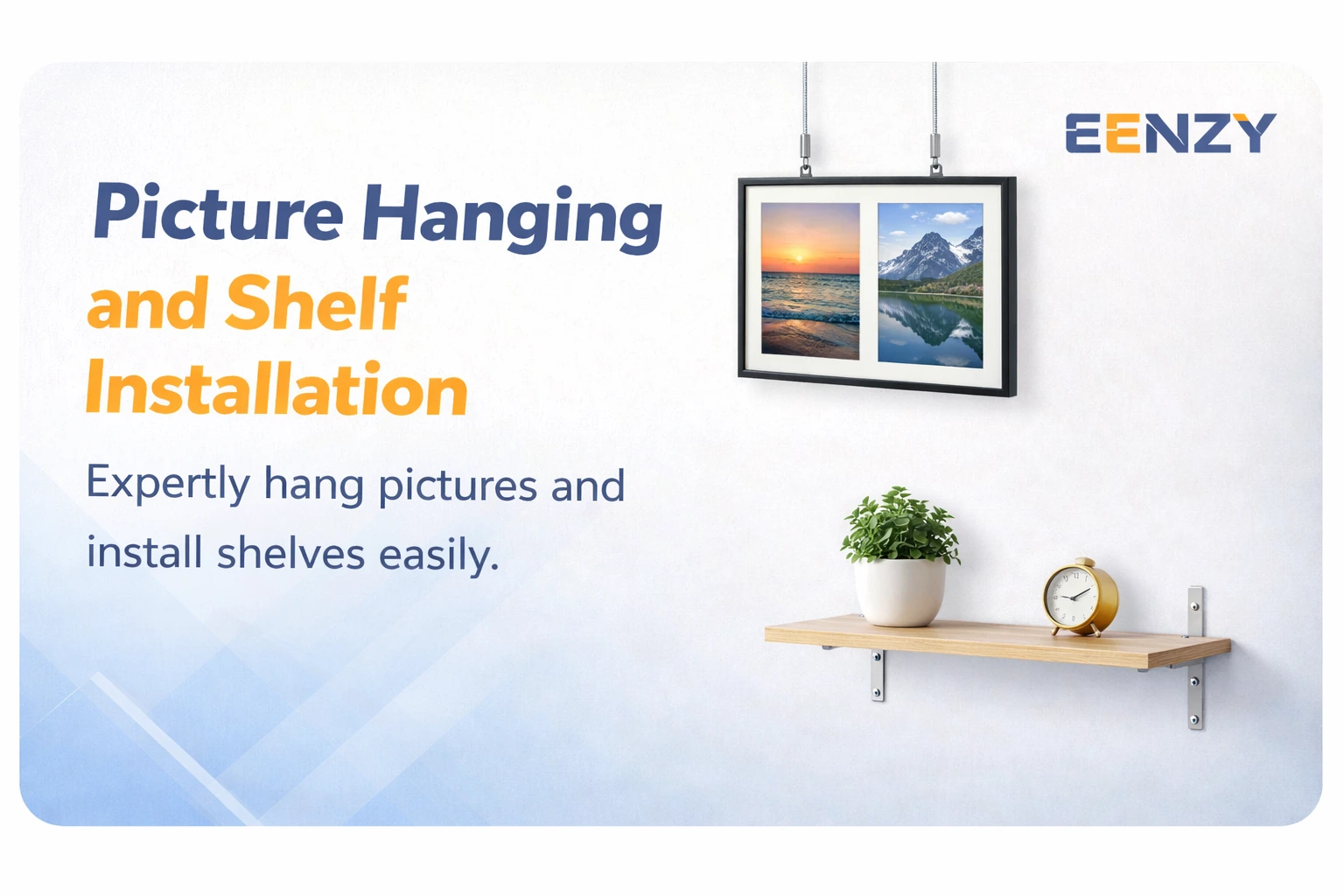 Picture Hanging and Shelf Installation seattle